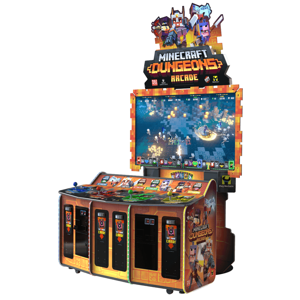 Raw Thrills Minecraft Dungeons Arcade Game for sale
